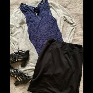 Style & Company Black Stretchy Skirt